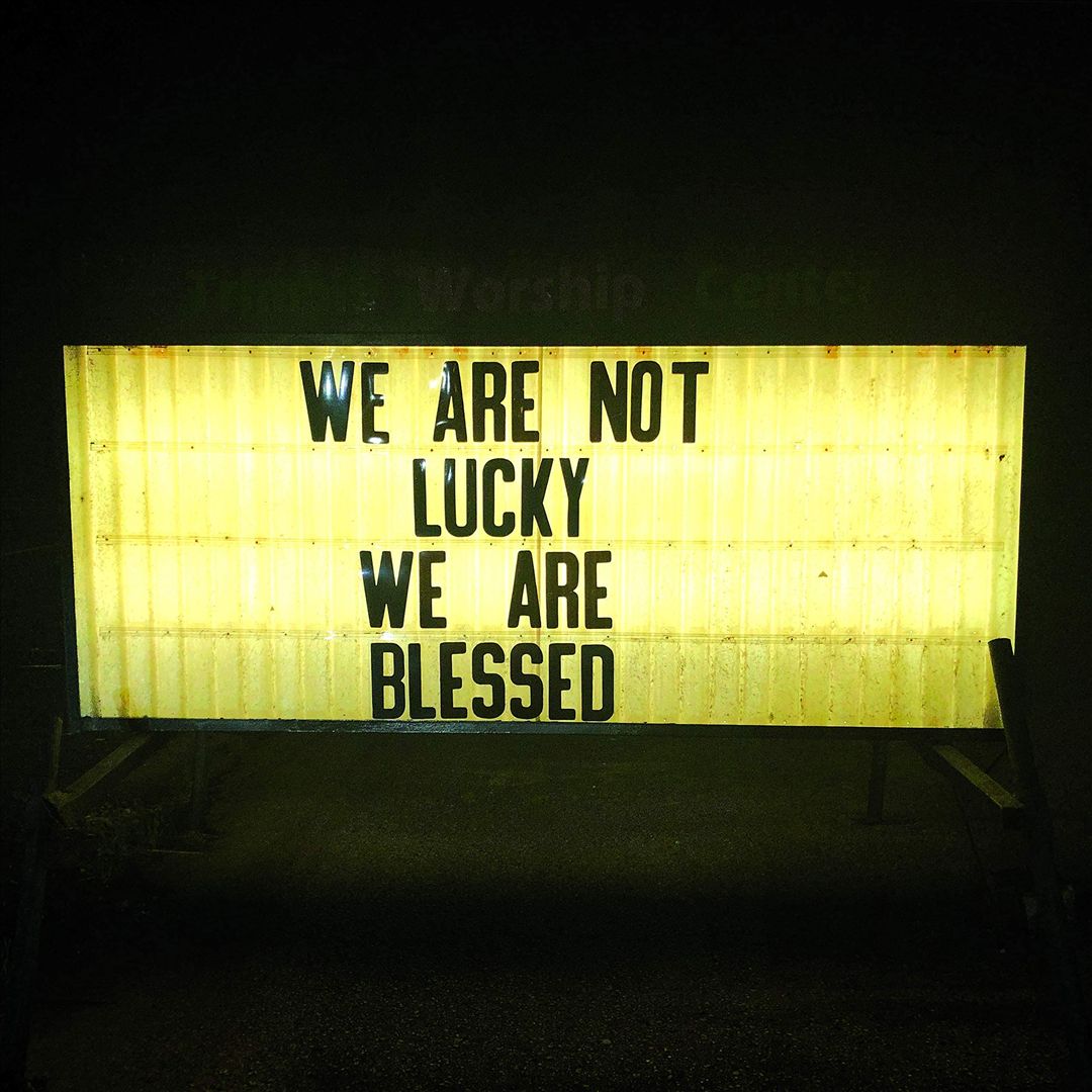 We Are Not Lucky We Are Blessed cover art